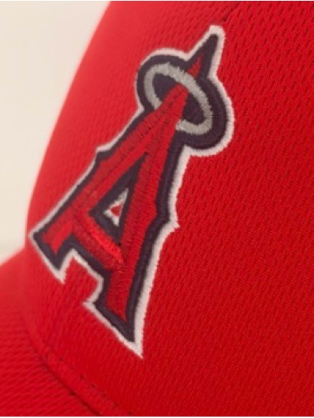 Angels Red MLB Logo Baseball Cap